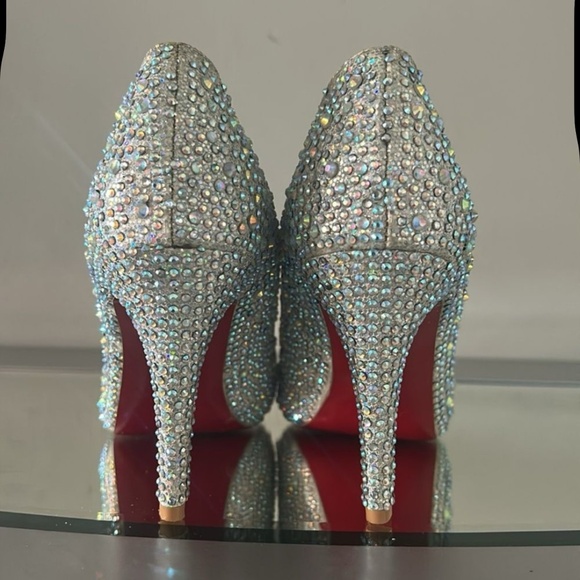 Aurora Boreale Crystal red bottoms high heels Size 40 (US 9) - Picture 4 of 12